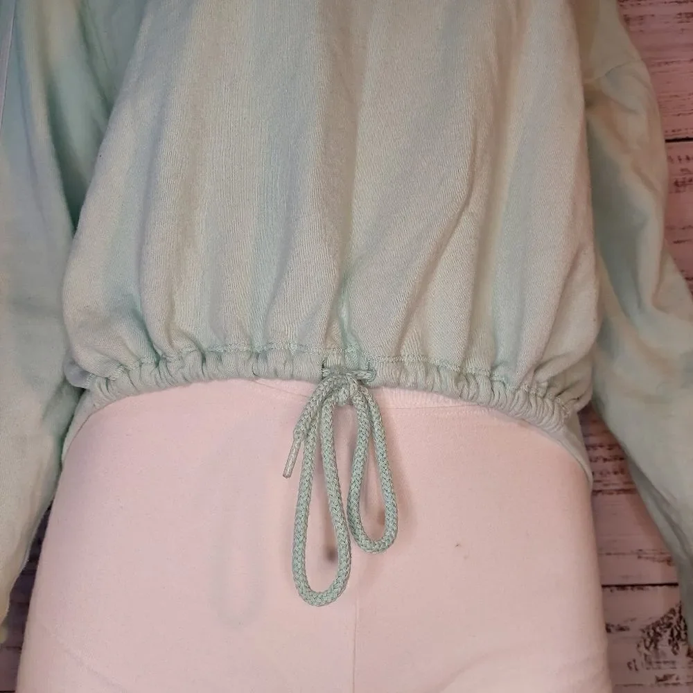 Kids Girls Pullover Short Cut Hoddie with Drawstring - Picture 6 of 11